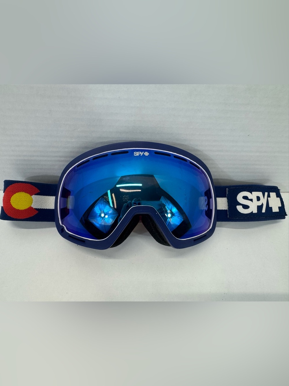 SPY Ski snowboard snow Goggles Colorado logo mirrored lens